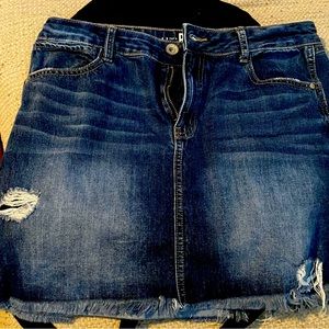 Rewash dressed denim skirt